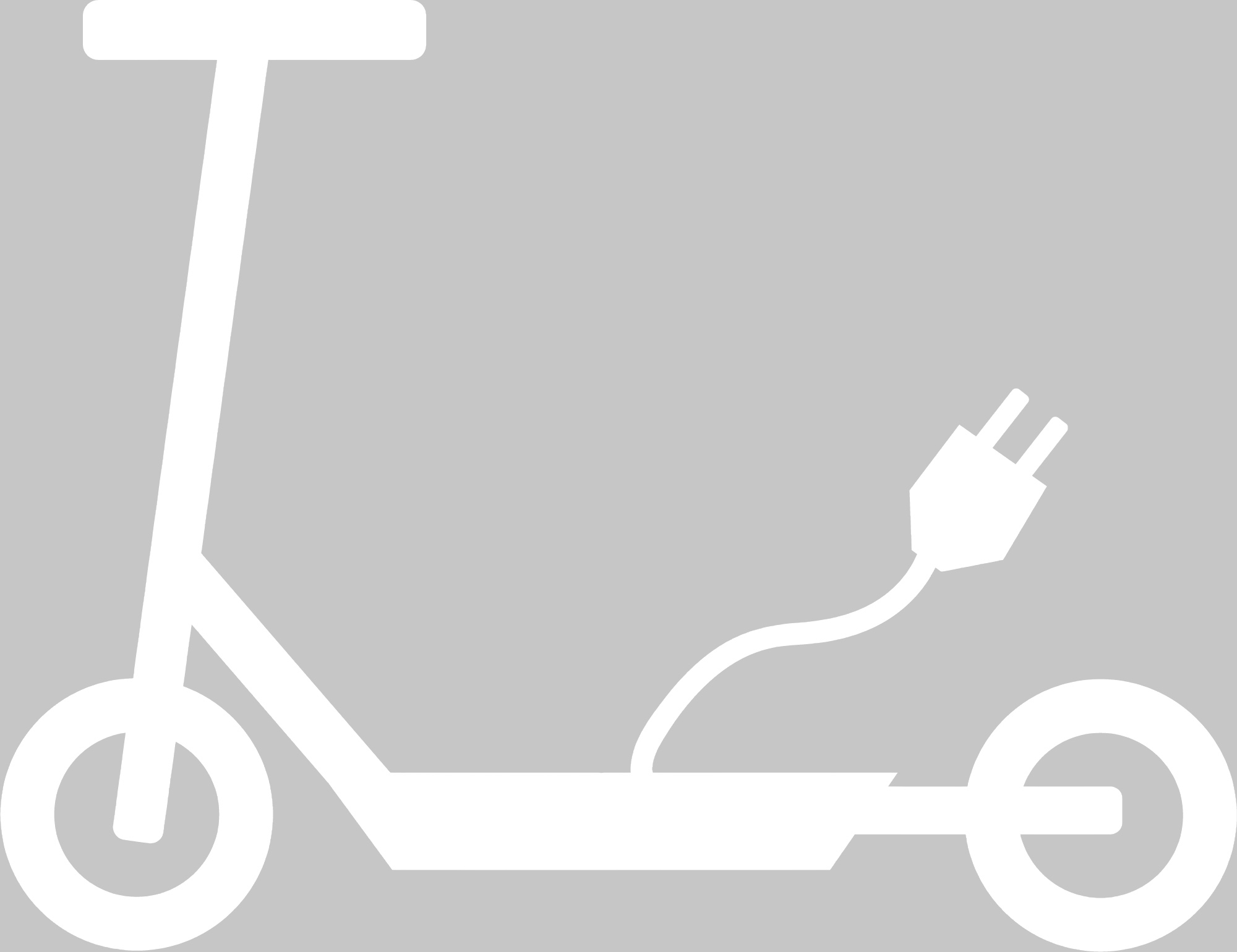 Markierungssymbol E-Scooter, in verschiedene Größen, linksweisend