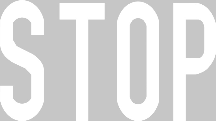 Markierungssymbol Buchstaben ”STOP”, Größe: 2400 mm