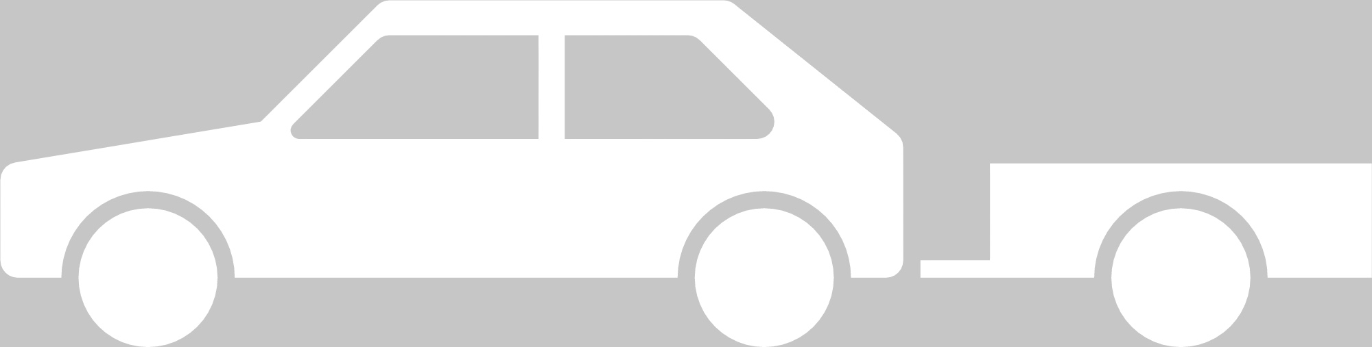 Markierungssymbol PKW mit Anhänger, Größe: 380 x 1500 mm