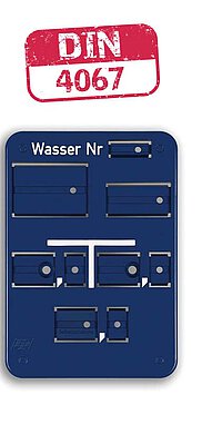 Wasserschild B Blanko