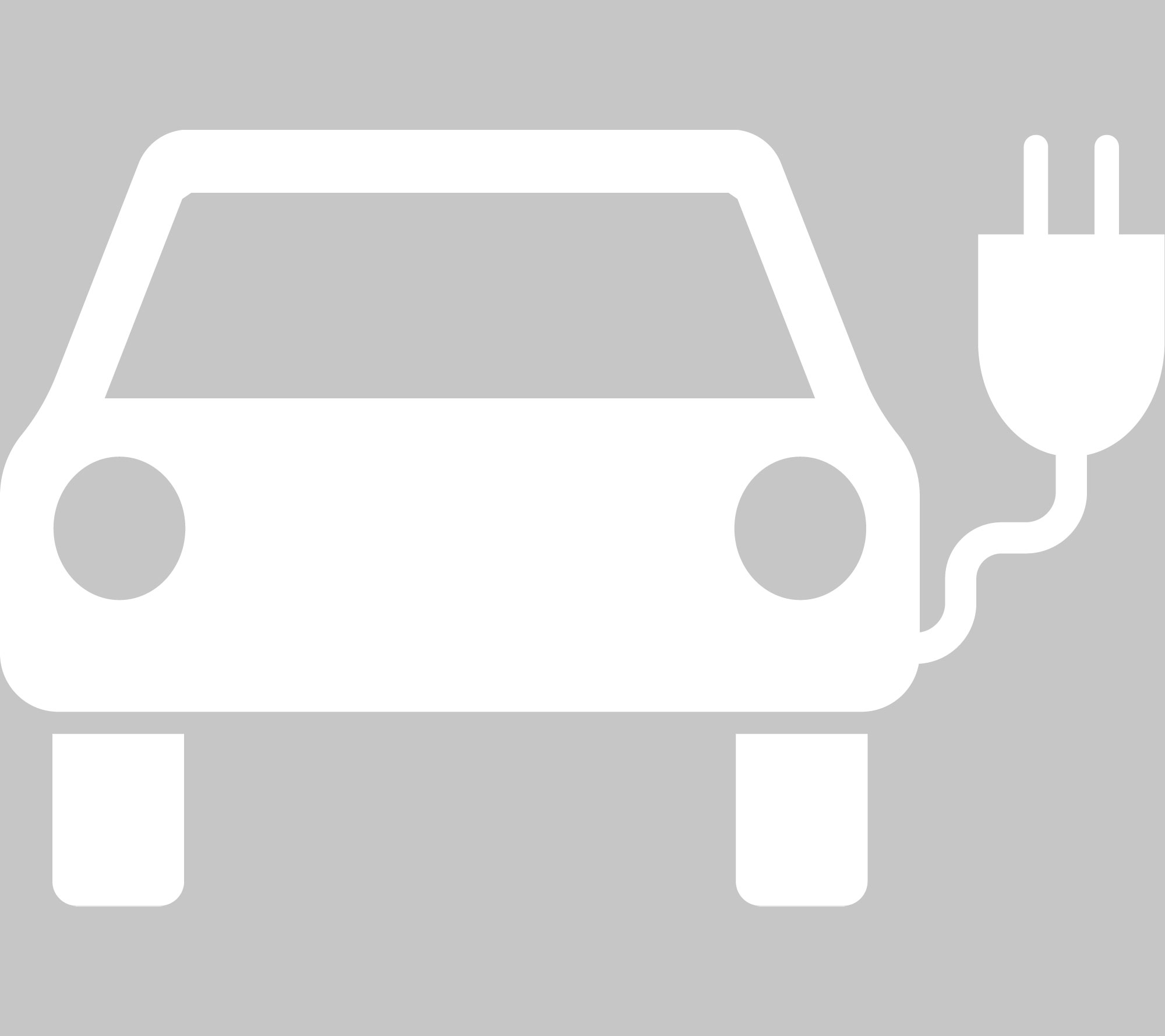 Markierungssymbol E-Auto-Symbol, in verschiedene Größen