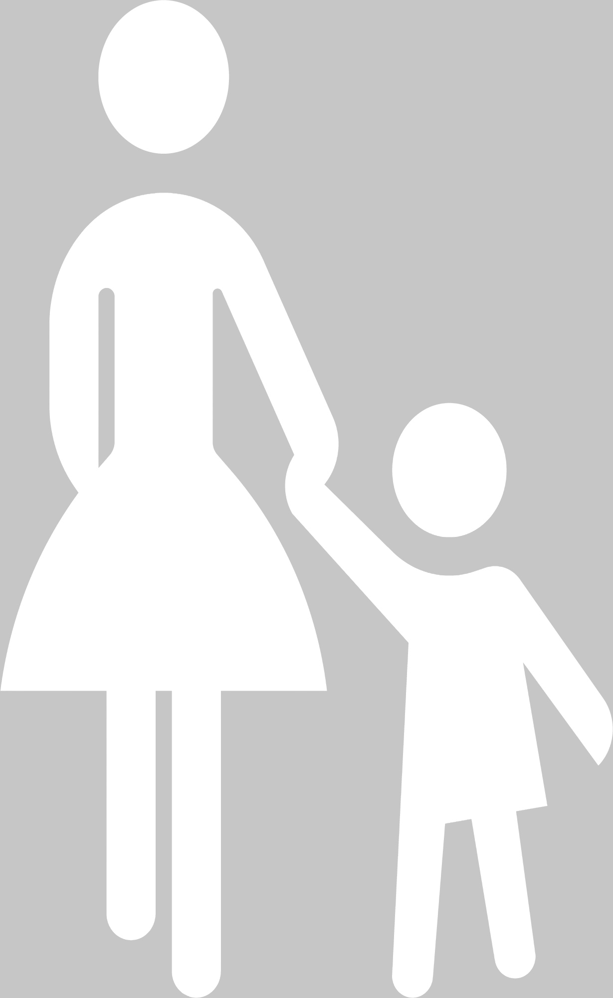 Markierungssymbol Gehweg, in verschiedene Größen