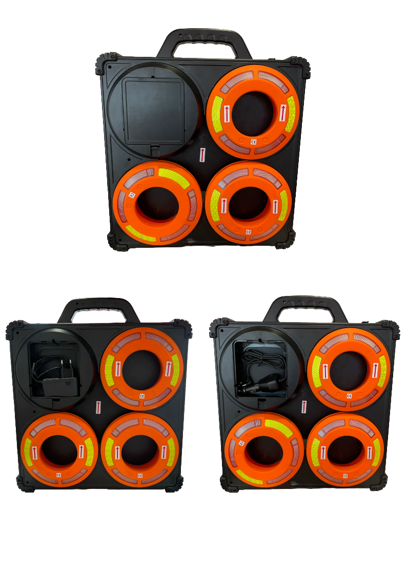 SafeFlash 6 Pro Set mit TL-Leitkegeln