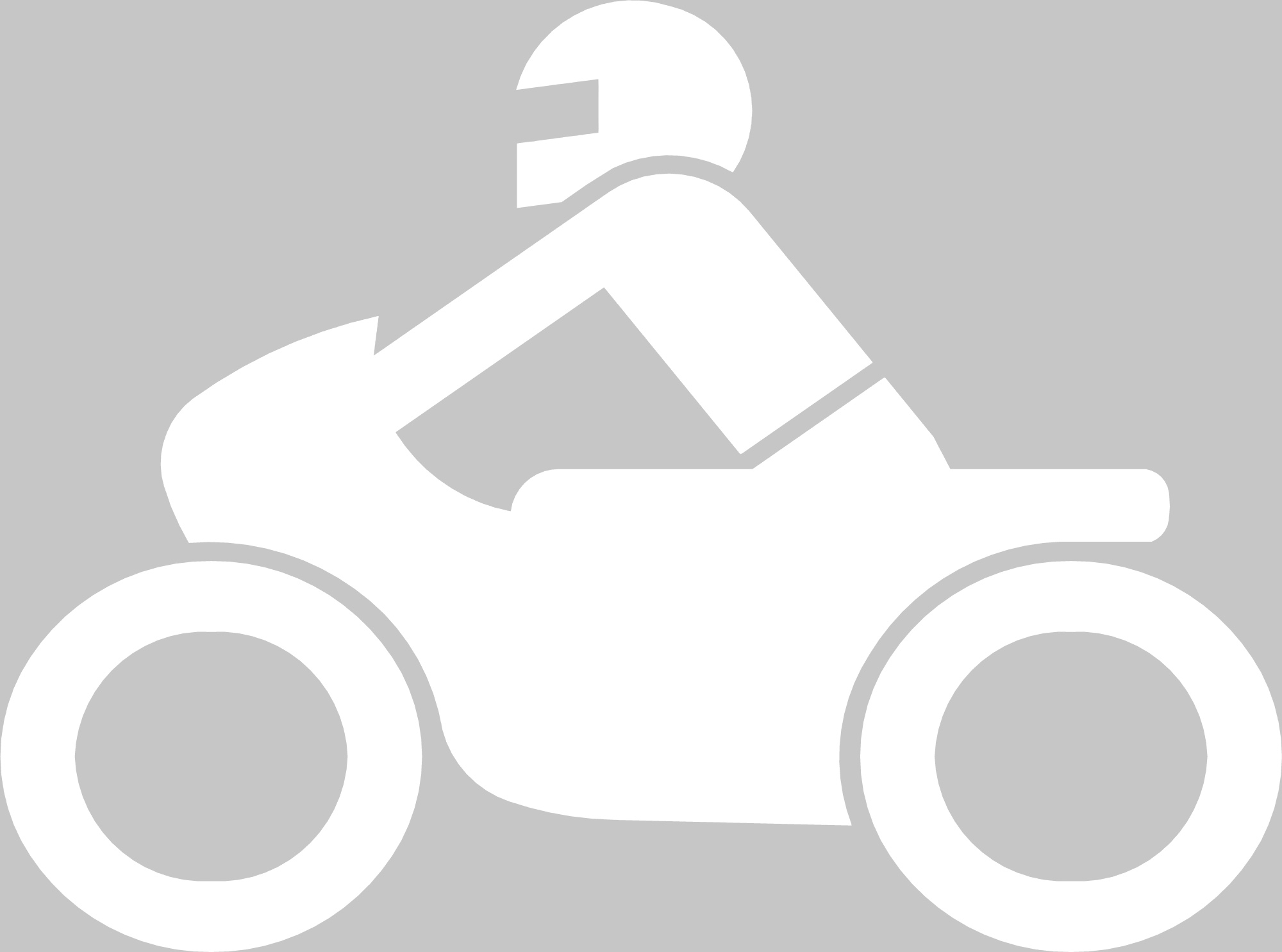 Markierungssymbol Motorrad, Größe: 1000 x 1350 mm