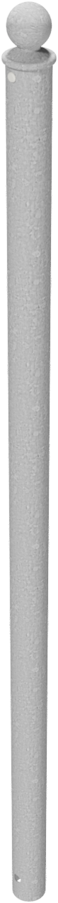 Standpfosten_mit Kugelkopf_feuerverzinkt_1500 mm_zum Einbetonieren.png